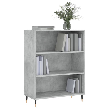 Libreria Grigio Cemento 69,5x32,5x90 cm in Legno Multistrato | homemem39