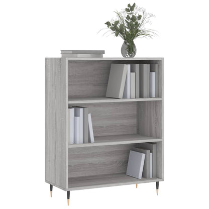 Libreria Grigio Sonoma 69,5x32,5x90 cm in Legno Multistrato | homemem39