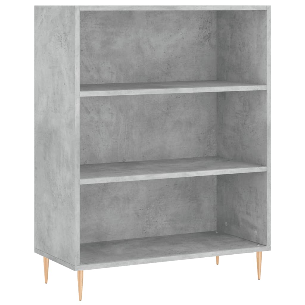 Libreria Grigio Cemento 69,5x32,5x90 cm in Legno Multistrato | homemem39