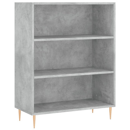 Libreria Grigio Cemento 69,5x32,5x90 cm in Legno Multistrato | homemem39