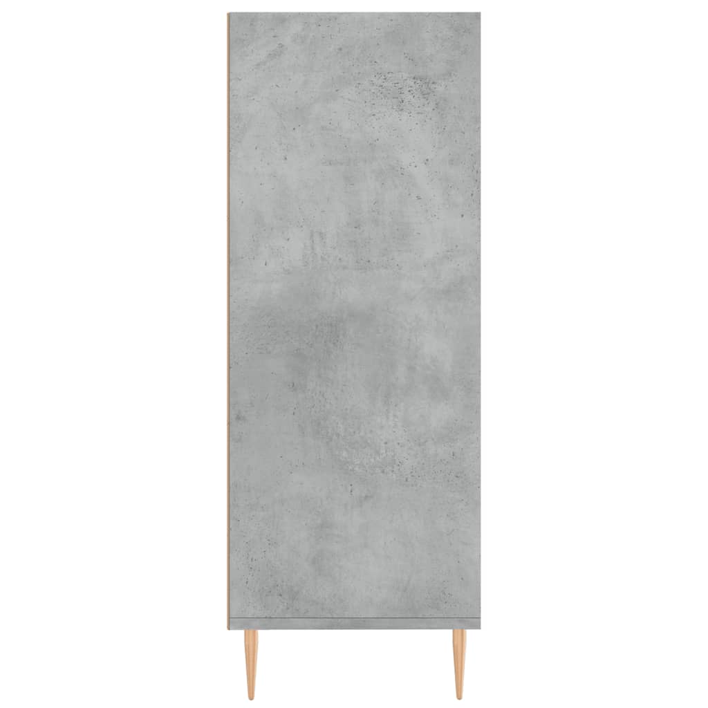 Libreria Grigio Cemento 69,5x32,5x90 cm in Legno Multistrato | homemem39
