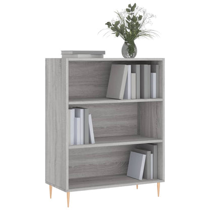 Libreria Grigio Sonoma 69,5x32,5x90 cm in Legno Multistrato | homemem39