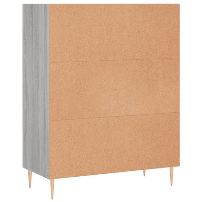 Libreria Grigio Sonoma 69,5x32,5x90 cm in Legno Multistrato | homemem39