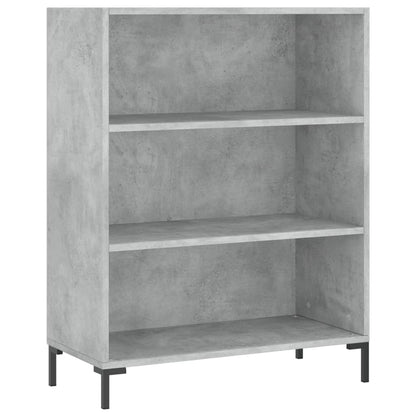 Libreria Grigio Cemento 69,5x32,5x90 cm in Legno Multistrato | homemem39