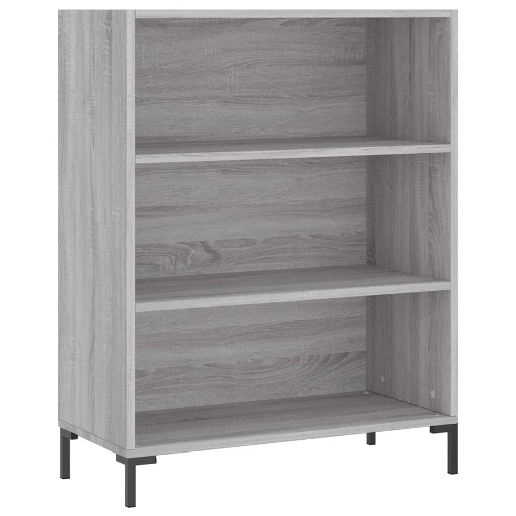 Libreria Grigio Sonoma 69,5x32,5x90 cm in Legno Multistrato | homemem39