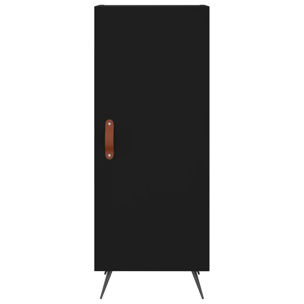 Credenza Nero 34,5x34x90 cm in Legno Multistrato - homemem39