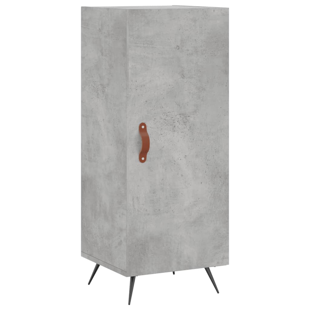 Credenza Grigio Cemento 34,5x34x90 cm in Legno Multistrato - homemem39