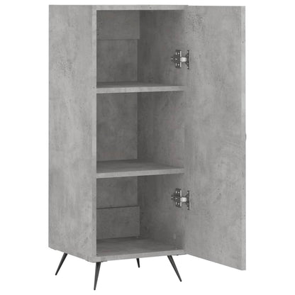Credenza Grigio Cemento 34,5x34x90 cm in Legno Multistrato - homemem39