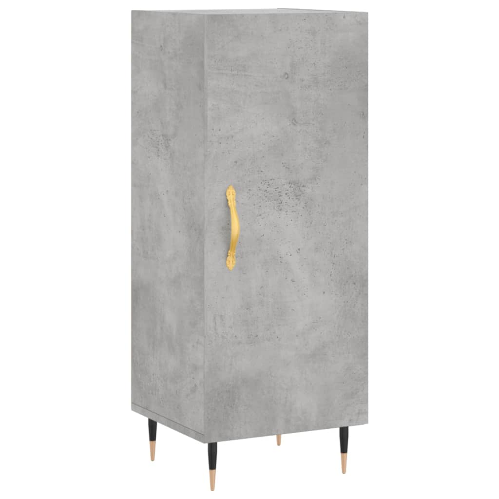 Credenza Grigio Cemento 34,5x34x90 cm in Legno Multistrato - homemem39