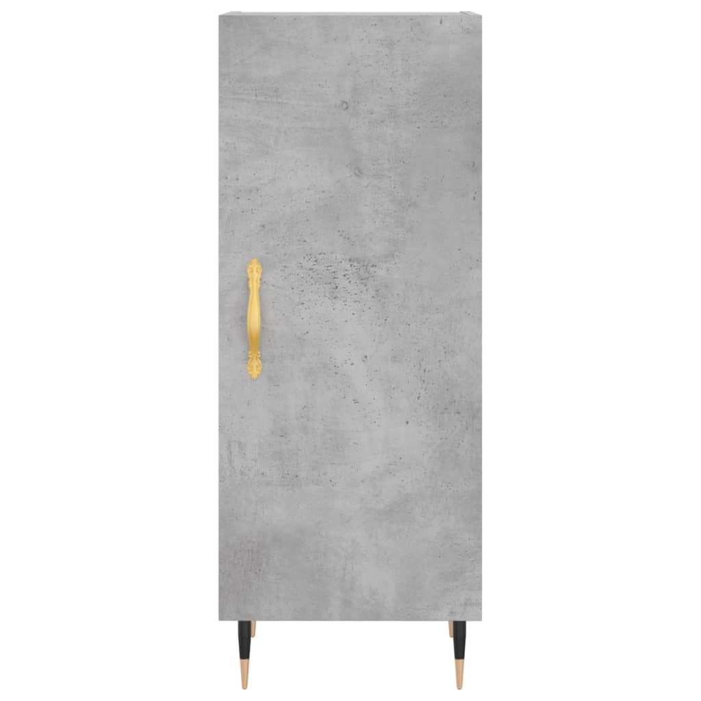 Credenza Grigio Cemento 34,5x34x90 cm in Legno Multistrato - homemem39