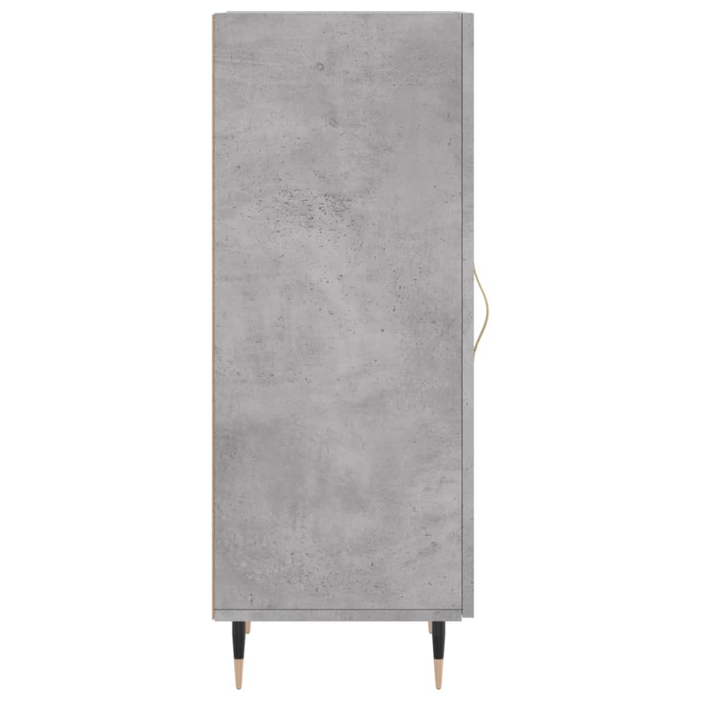 Credenza Grigio Cemento 34,5x34x90 cm in Legno Multistrato - homemem39