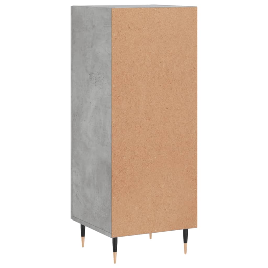 Credenza Grigio Cemento 34,5x34x90 cm in Legno Multistrato - homemem39