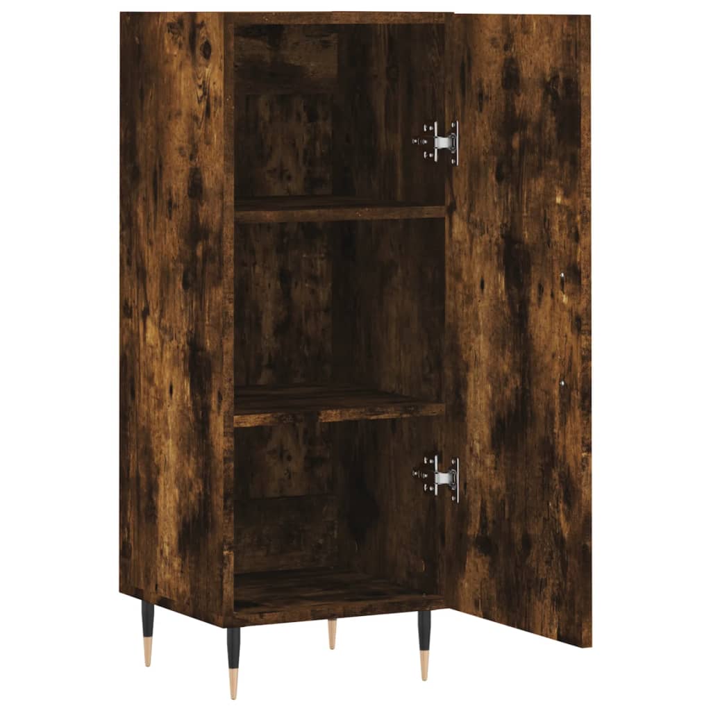 Credenza Rovere Fumo 34,5x34x90 cm in Legno Multistrato - homemem39