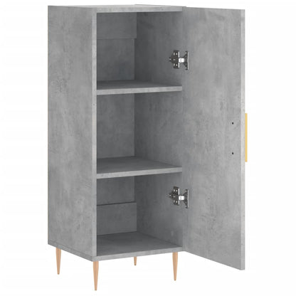 Credenza Grigio Cemento 34,5x34x90 cm in Legno Multistrato - homemem39