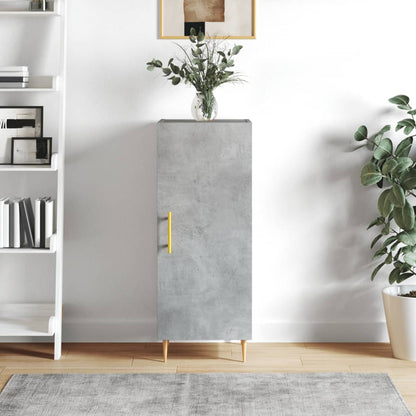 Credenza Grigio Cemento 34,5x34x90 cm in Legno Multistrato - homemem39