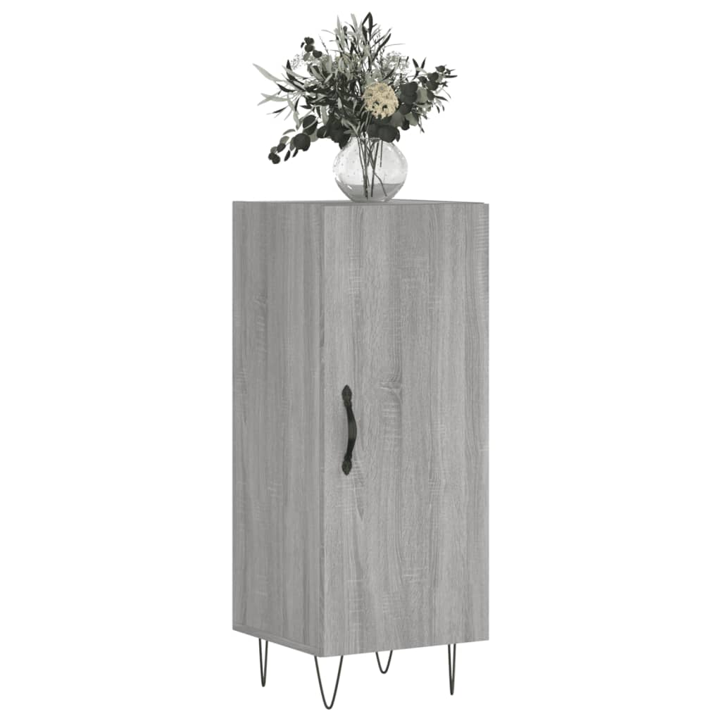 Credenza Grigio Sonoma 34,5x34x90 cm in Legno Multistrato - homemem39