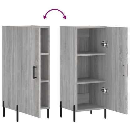 Credenza Grigio Sonoma 34,5x34x90 cm in Legno Multistrato