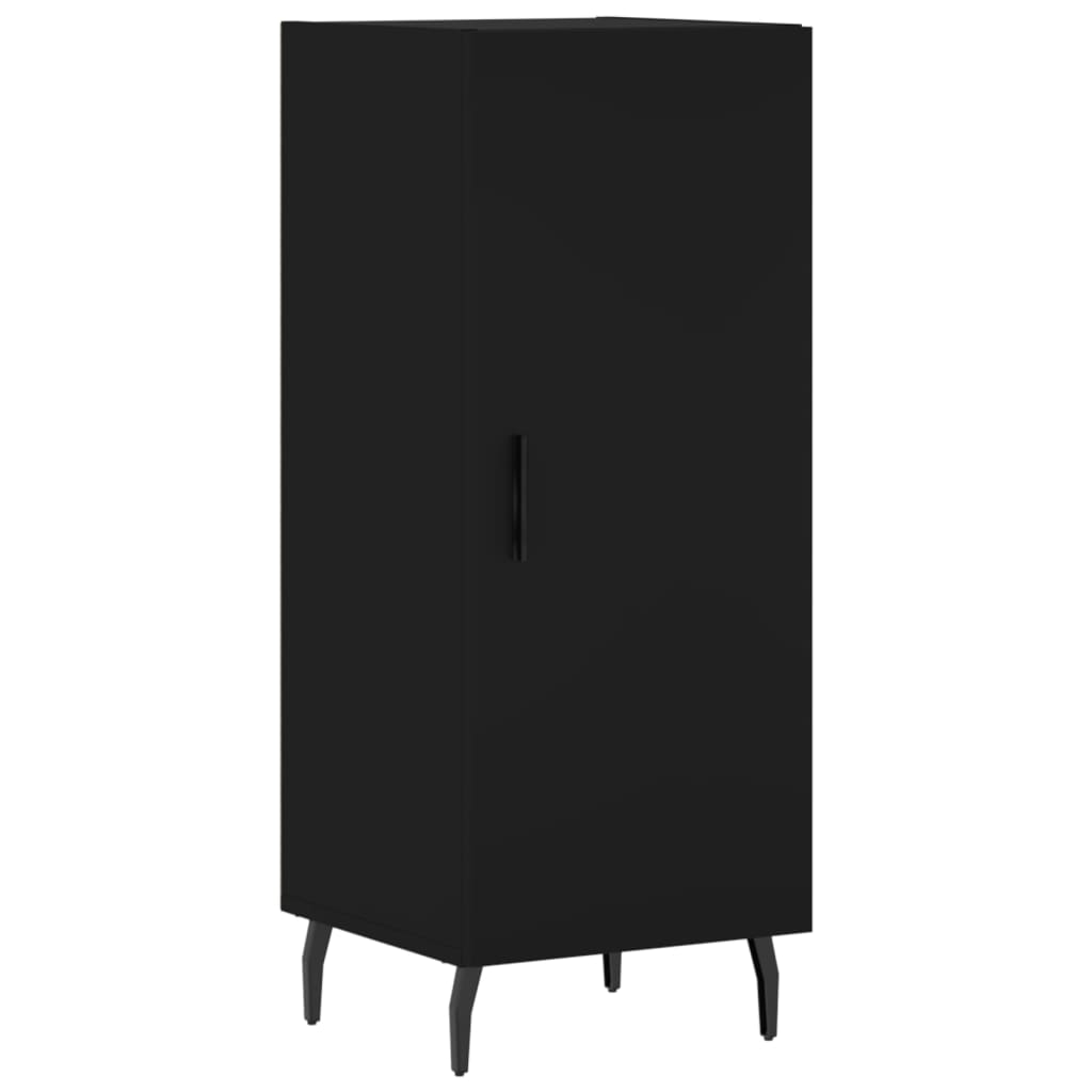 Credenza Nero 34,5x34x90 cm in Legno Multistrato - homemem39