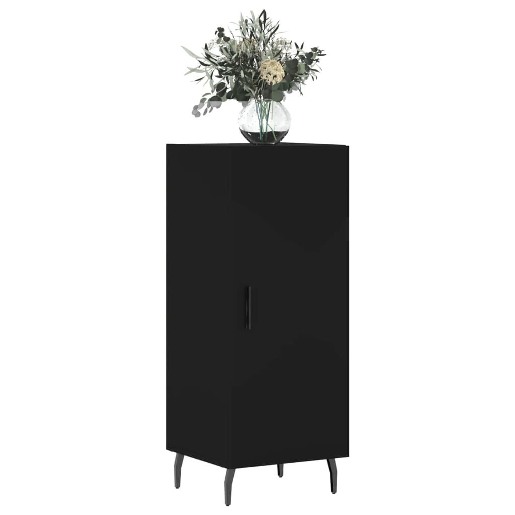 Credenza Nero 34,5x34x90 cm in Legno Multistrato - homemem39