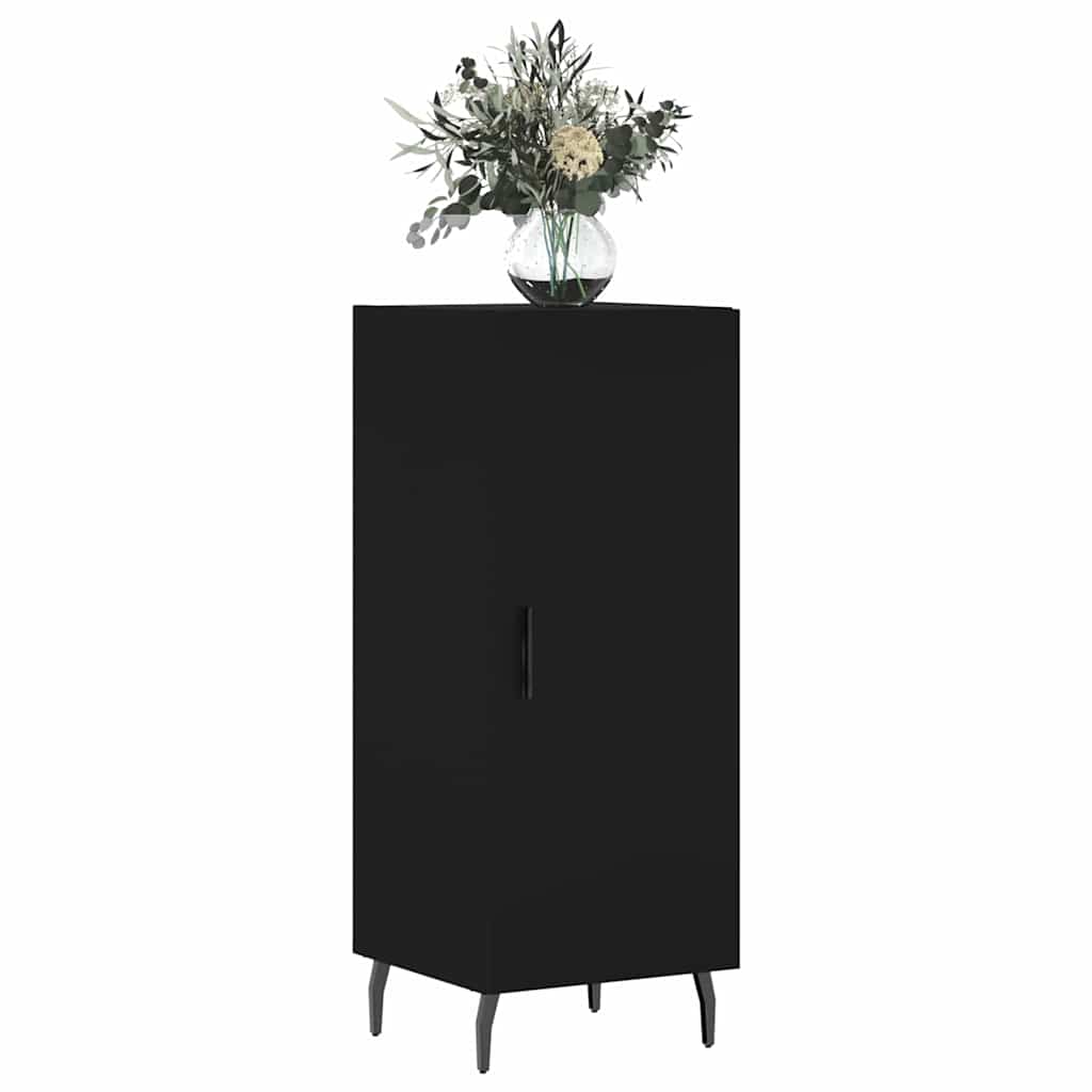 Credenza Nero 34,5x34x90 cm in Legno Multistrato