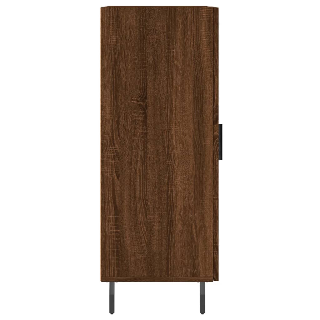 Credenza Rovere Marrone 34,5x34x90 cm in Legno Multistrato - homemem39