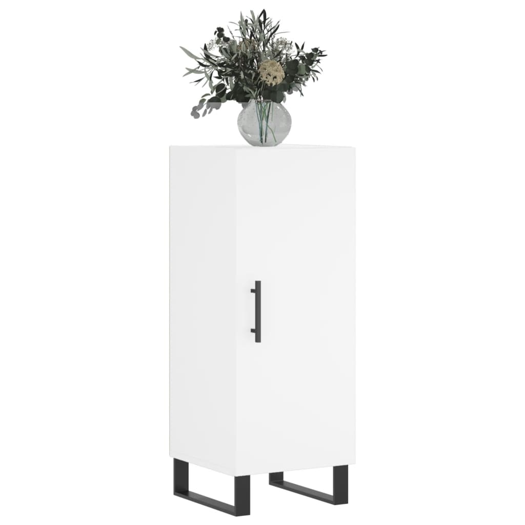 Credenza Bianca 34,5x34x90 cm in Legno Multistrato - homemem39