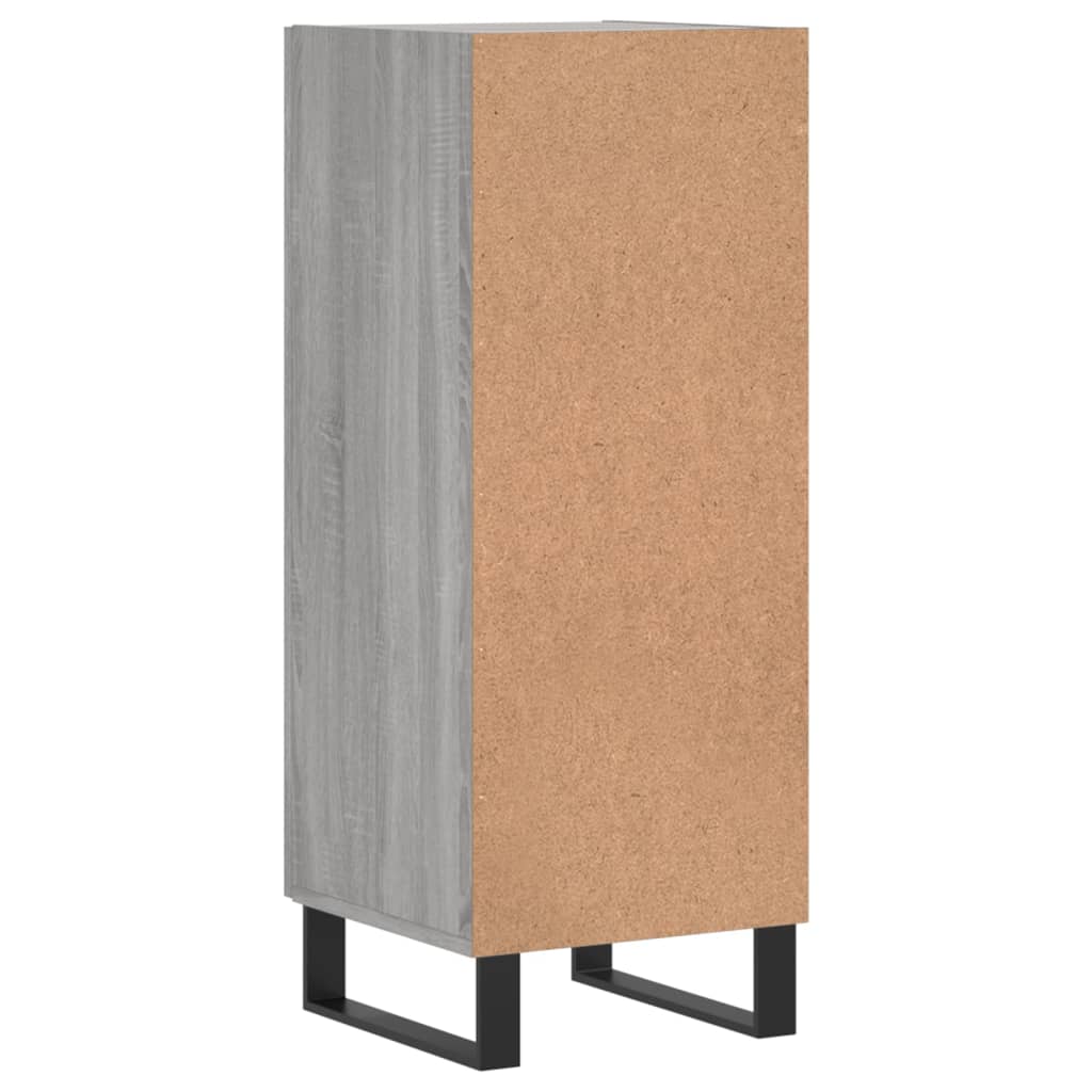 Credenza Grigio Sonoma 34,5x34x90 cm in Legno Multistrato - homemem39