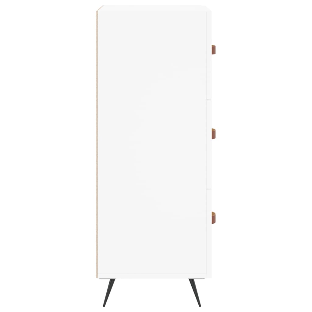 Credenza Bianca 34,5x34x90 cm in Legno Multistrato - homemem39