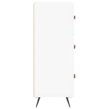 Credenza Bianca 34,5x34x90 cm in Legno Multistrato - homemem39