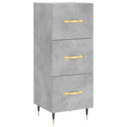 Credenza Grigio Cemento 34,5x34x90 cm in Legno Multistrato | homemem39