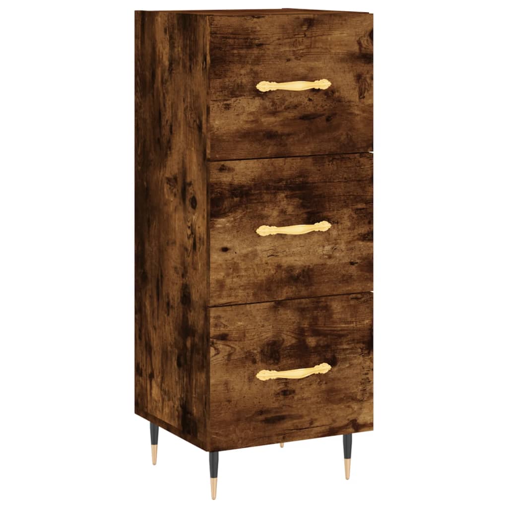 Credenza Rovere Fumo 34,5x34x90 cm in Legno Multistrato - homemem39