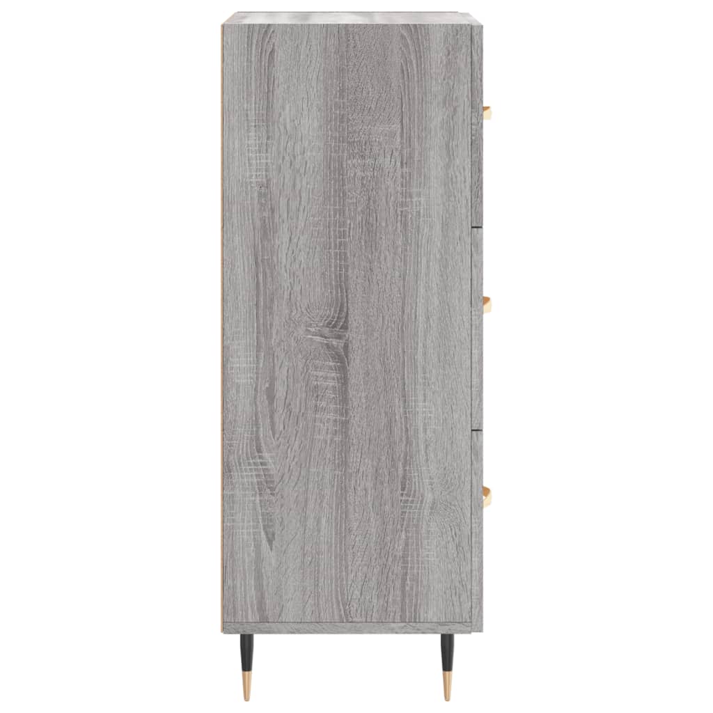 Credenza Grigio Sonoma 34,5x34x90 cm in Legno Multistrato