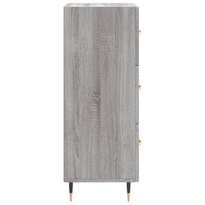 Credenza Grigio Sonoma 34,5x34x90 cm in Legno Multistrato