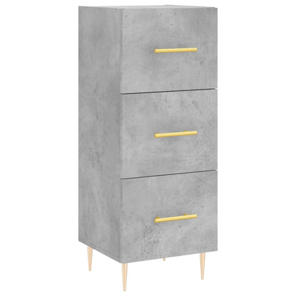 Credenza Grigio Cemento 34,5x34x90 cm in Legno Multistrato | homemem39