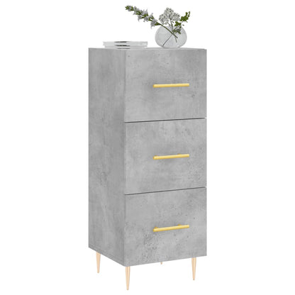 Credenza Grigio Cemento 34,5x34x90 cm in Legno Multistrato | homemem39