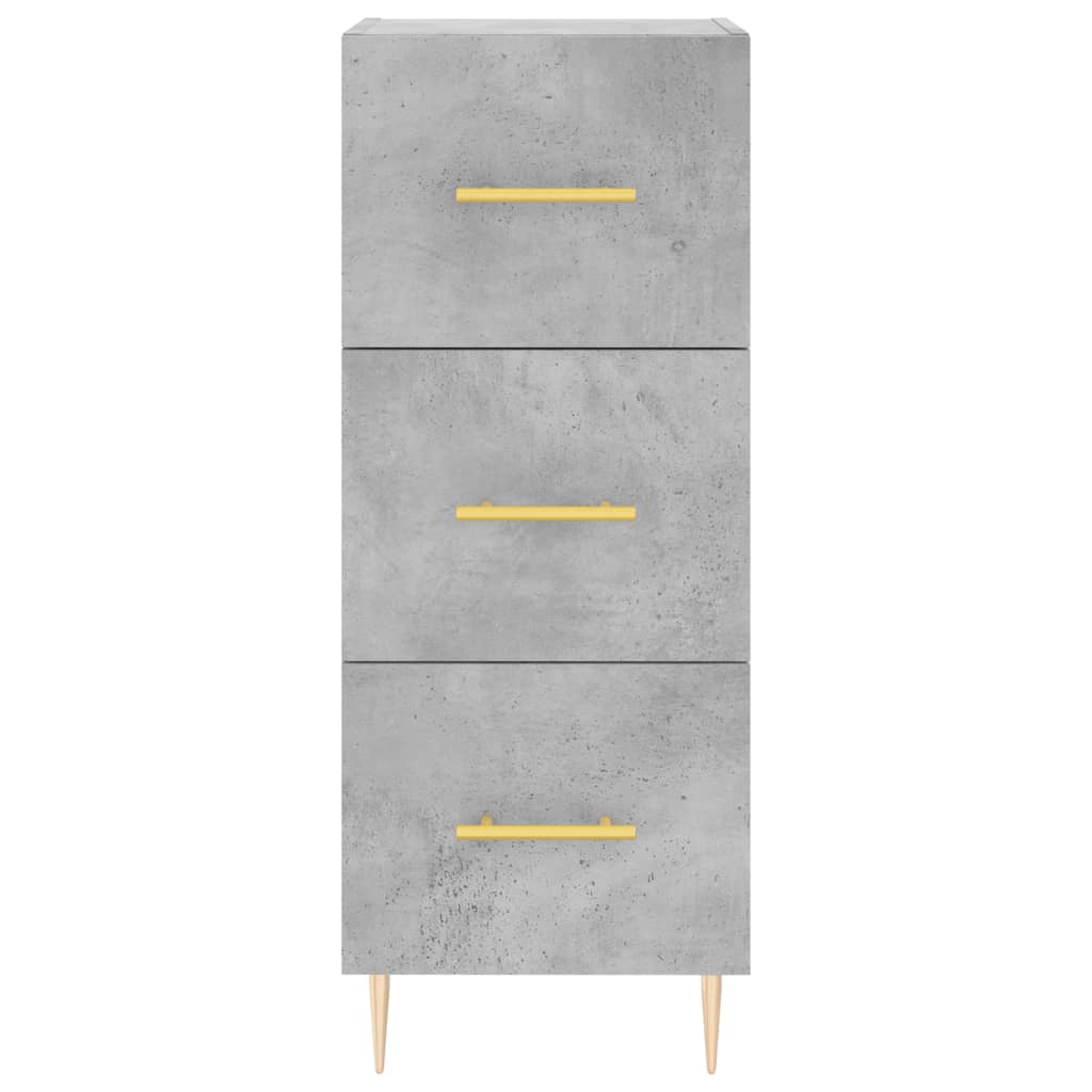 Credenza Grigio Cemento 34,5x34x90 cm in Legno Multistrato | homemem39