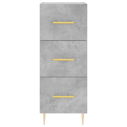 Credenza Grigio Cemento 34,5x34x90 cm in Legno Multistrato | homemem39