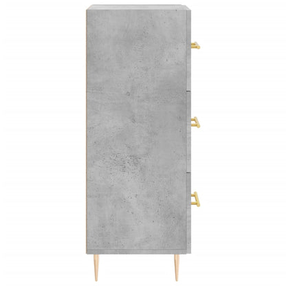 Credenza Grigio Cemento 34,5x34x90 cm in Legno Multistrato | homemem39