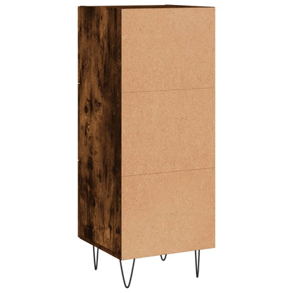 Credenza Rovere Fumo 34,5x34x90 cm in Legno Multistrato