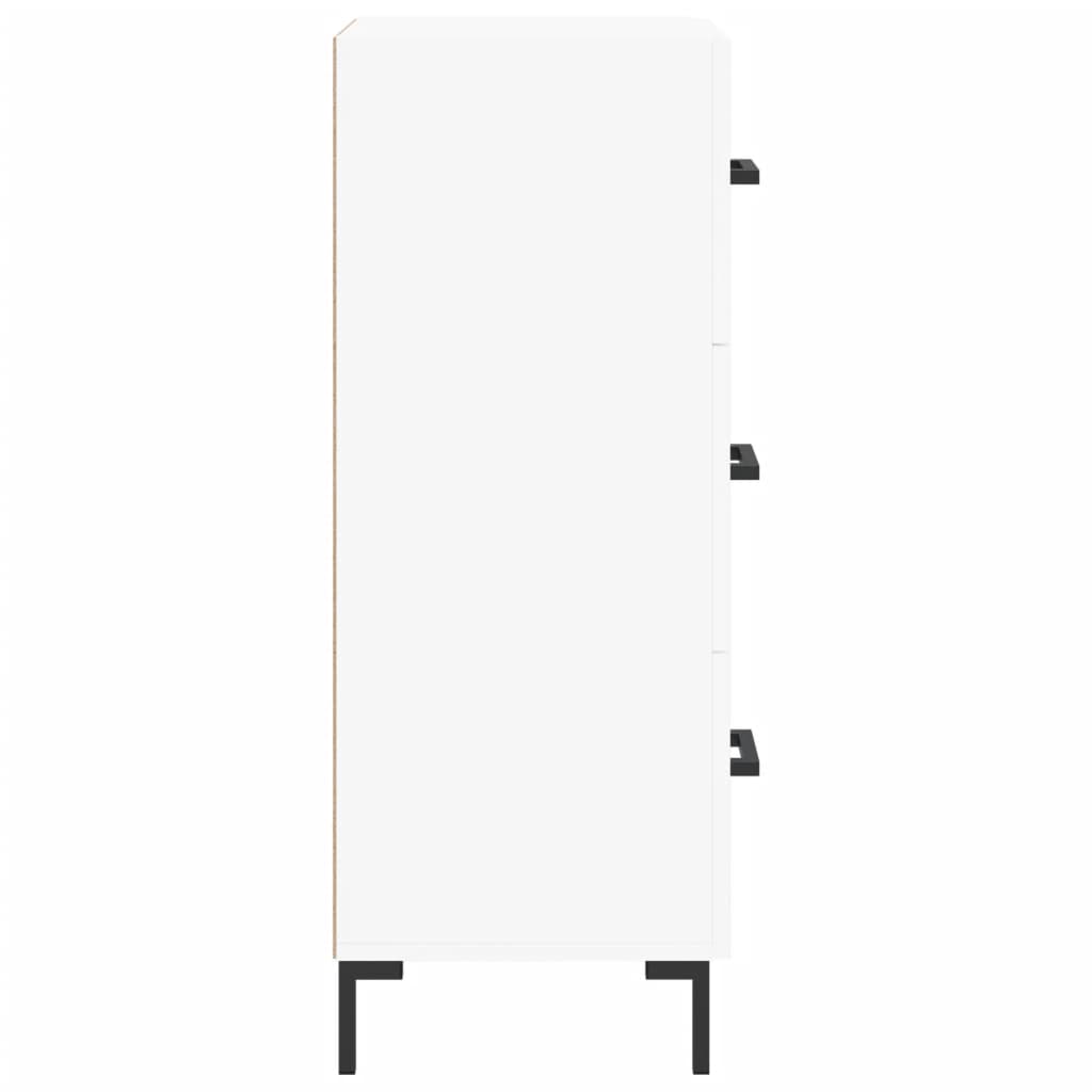 Credenza Bianca 34,5x34x90 cm in Legno Multistrato