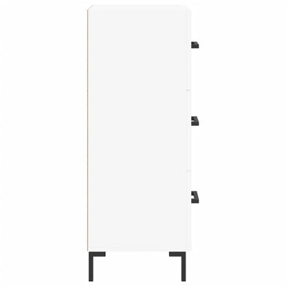 Credenza Bianca 34,5x34x90 cm in Legno Multistrato