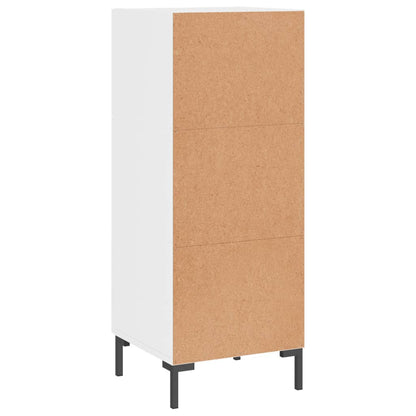 Credenza Bianco Lucido 34,5x34x90 cm in Legno Multistrato | homemem39