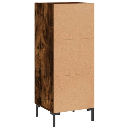 Credenza Rovere Fumo 34,5x34x90 cm in Legno Multistrato