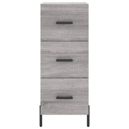 Credenza Grigio Sonoma 34,5x34x90 cm in Legno Multistrato - homemem39