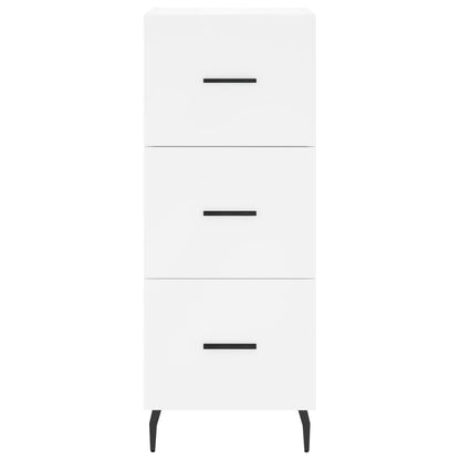 Credenza Bianca 34,5x34x90 cm in Legno Multistrato - homemem39