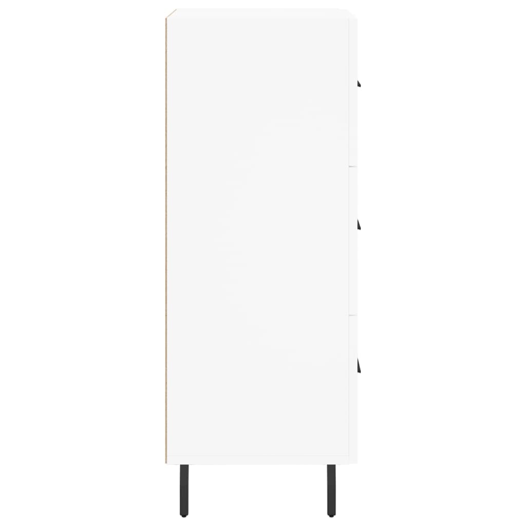 Credenza Bianca 34,5x34x90 cm in Legno Multistrato - homemem39