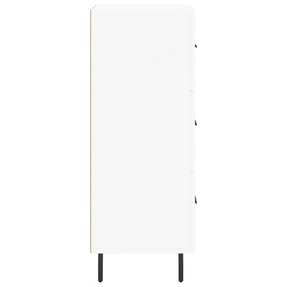 Credenza Bianca 34,5x34x90 cm in Legno Multistrato - homemem39