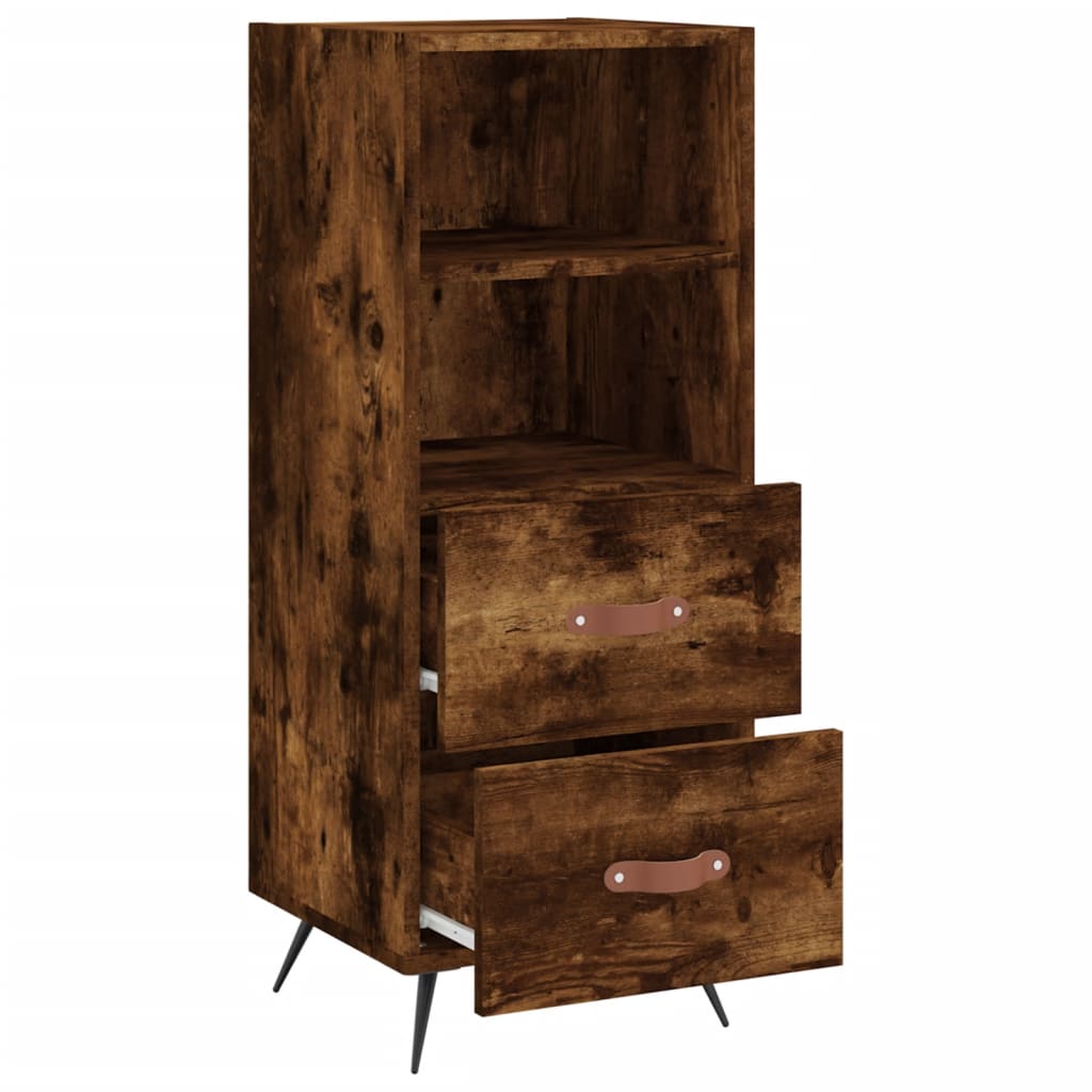 Credenza Rovere Fumo 34,5x34x90 cm in Legno Multistrato - homemem39