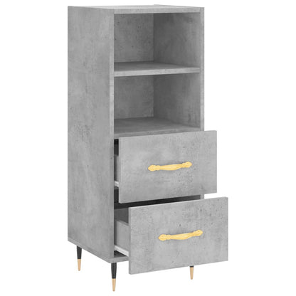 Credenza Grigio Cemento 34,5x34x90 cm in Legno Multistrato - homemem39