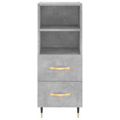 Credenza Grigio Cemento 34,5x34x90 cm in Legno Multistrato - homemem39